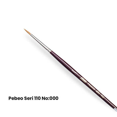 Pebeo 110 Seri Samur Sulu Boya Fırçası No 3/0