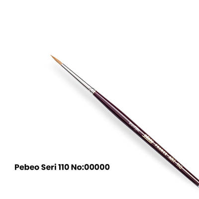 Pebeo 110 Seri Samur Sulu Boya Fırçası No 5/0