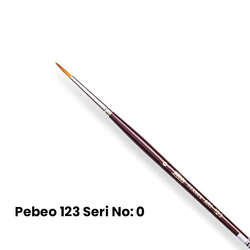 Pebeo - Pebeo 123 Seri Sentetik Yuvarlak Uçlu Fırça No 0