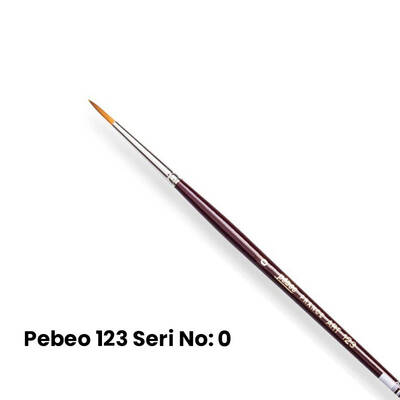 Pebeo 123 Seri Sentetik Yuvarlak Uçlu Fırça No 0