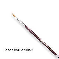Pebeo - Pebeo 123 Seri Sentetik Yuvarlak Uçlu Fırça No 1
