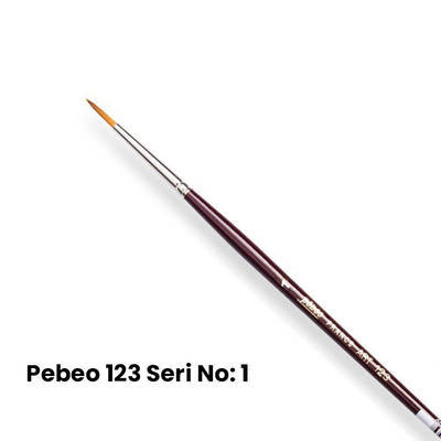 Pebeo 123 Seri Sentetik Yuvarlak Uçlu Fırça No 1