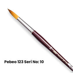 Pebeo - Pebeo 123 Seri Sentetik Yuvarlak Uçlu Fırça No 10