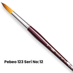 Pebeo - Pebeo 123 Seri Sentetik Yuvarlak Uçlu Fırça No 12