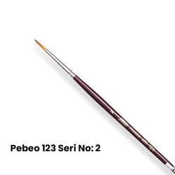 Pebeo - Pebeo 123 Seri Sentetik Yuvarlak Uçlu Fırça No 2
