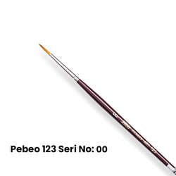 Pebeo - Pebeo 123 Seri Sentetik Yuvarlak Uçlu Fırça No 2/0
