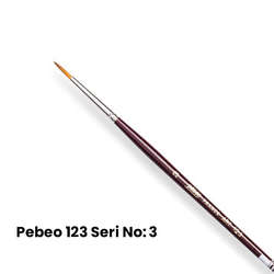 Pebeo - Pebeo 123 Seri Sentetik Yuvarlak Uçlu Fırça No 3