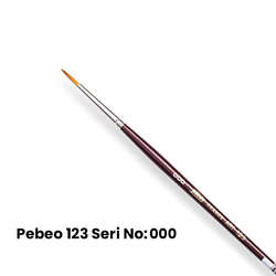 Pebeo - Pebeo 123 Seri Sentetik Yuvarlak Uçlu Fırça No 3/0