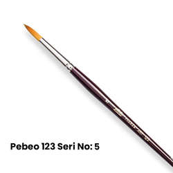 Pebeo - Pebeo 123 Seri Sentetik Yuvarlak Uçlu Fırça No 5