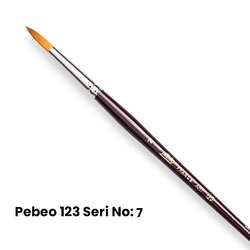 Pebeo - Pebeo 123 Seri Sentetik Yuvarlak Uçlu Fırça No 7