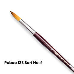 Pebeo - Pebeo 123 Seri Sentetik Yuvarlak Uçlu Fırça No 9