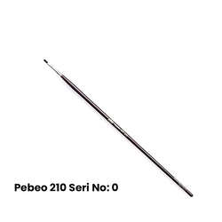 Pebeo - Pebeo 210 Seri Samur Düz Kesik Uçlu Fırça No 0