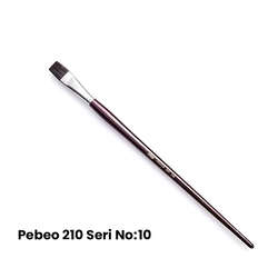 Pebeo - Pebeo 210 Seri Samur Düz Kesik Uçlu Fırça No 10