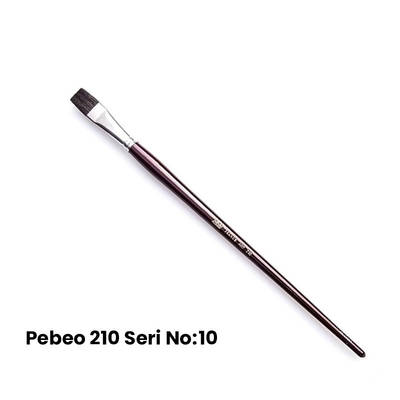 Pebeo 210 Seri Samur Düz Kesik Uçlu Fırça No 10