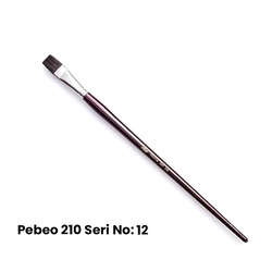 Pebeo - Pebeo Seri 210 Samur Yağlı Boya - Akrilik Boya Fırçası No: 12