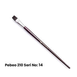 Pebeo - Pebeo 210 Seri Samur Düz Kesik Uçlu Fırça No 14