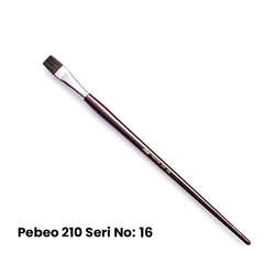 Pebeo - Pebeo 210 Seri Samur Düz Kesik Uçlu Fırça No 16