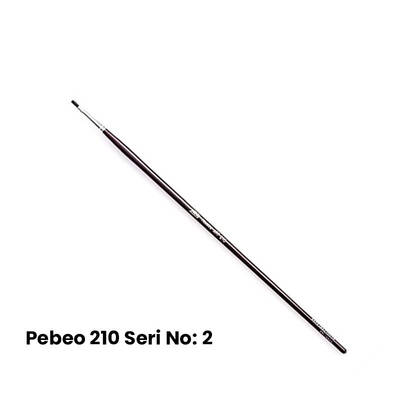 Pebeo 210 Seri Samur Düz Kesik Uçlu Fırça No 2
