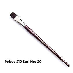 Pebeo - Pebeo 210 Seri Samur Düz Kesik Uçlu Fırça No 20