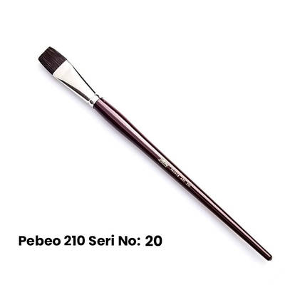 Pebeo 210 Seri Samur Düz Kesik Uçlu Fırça No 20