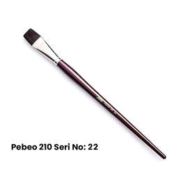 Pebeo - Pebeo 210 Seri Samur Düz Kesik Uçlu Fırça No 22