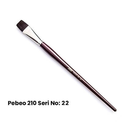 Pebeo 210 Seri Samur Düz Kesik Uçlu Fırça No 22