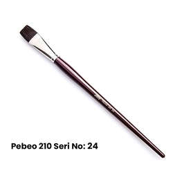 Pebeo - Pebeo 210 Seri Samur Düz Kesik Uçlu Fırça No 24