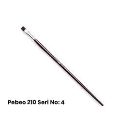 Pebeo - Pebeo 210 Seri Samur Düz Kesik Uçlu Fırça No 4