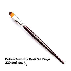 Pebeo - Pebeo 220 Seri Sentetik Kedi Dili Fırça No 1/2