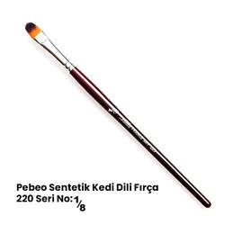 Pebeo - Pebeo 220 Seri Sentetik Kedi Dili Fırça No 1/8