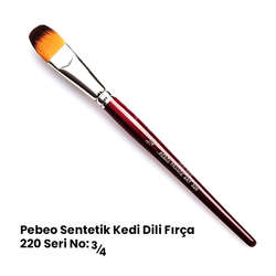 Pebeo - Pebeo 220 Seri Sentetik Kedi Dili Fırça No 3/4