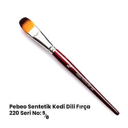 Pebeo - Pebeo 220 Seri Sentetik Kedi Dili Fırça No 5/8
