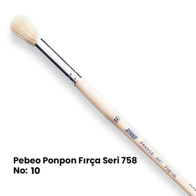 Pebeo 758 Seri Ponpon Fırça No 10