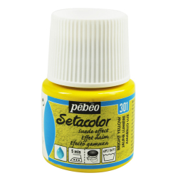 Pebeo - Pebeo Setacolor Suede Effect Kumaş Boyası Bright Yellow 301
