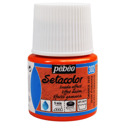 Pebeo - Pebeo Setacolor Suede Effect Kumaş Boyası Orange Zest 302