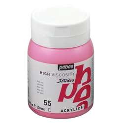 Pebeo - Pebeo Studio Akrilik Boya 500ml No:55 Azo Pink