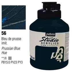 Pebeo - Pebeo Studio Akrilik Boya 500ml No:56 Prussian Blue