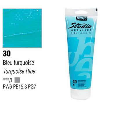 Pebeo Studio Akrilik Boya 30 Turquoise Blue 100ml