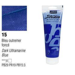 Pebeo - Pebeo Studio Akrilik Boya 15 Dark Ultramarine Blue 100ml