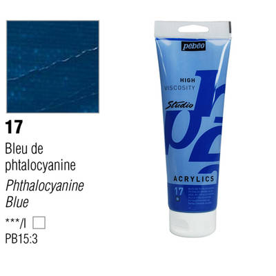 Pebeo Studio Akrilik Boya 17 Phthallocyanine Blue 100ml