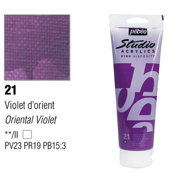 Pebeo Studio Akrilik Boya 21 Orienthal Violet 100ml