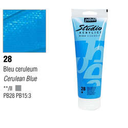 Pebeo - Pebeo Studio Akrilik Boya 28 Cerulean Blue 100ml