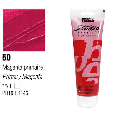 Pebeo Studio Akrilik Boya 50 Primary Magenta 100ml