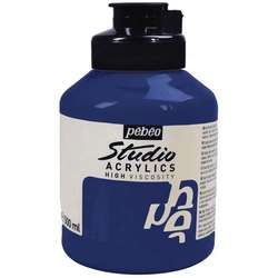 Pebeo - Pebeo Studio Akrilik Boya 500ml No:17 Phthocyanine Blue