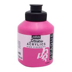 Pebeo - Pebeo Studio Akrilik Boya 500ml No:45 Opaque Vivid Pink