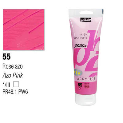 Pebeo Studio Akrilik Boya 55 Azo Pink 100ml