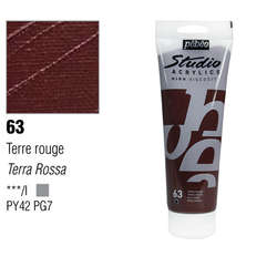 Pebeo - Pebeo Studio Akrilik Boya 63 Terra Rosa 100ml