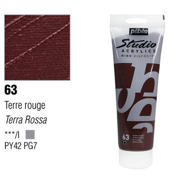 Pebeo Studio Akrilik Boya 63 Terra Rosa 100ml