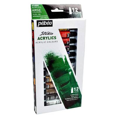 Pebeo Studio Akrilik Boya Seti 12x12ml 666013