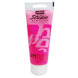 Pebeo - Pebeo Studio Fluo Akrilik 100ml Boya No:371 Pink